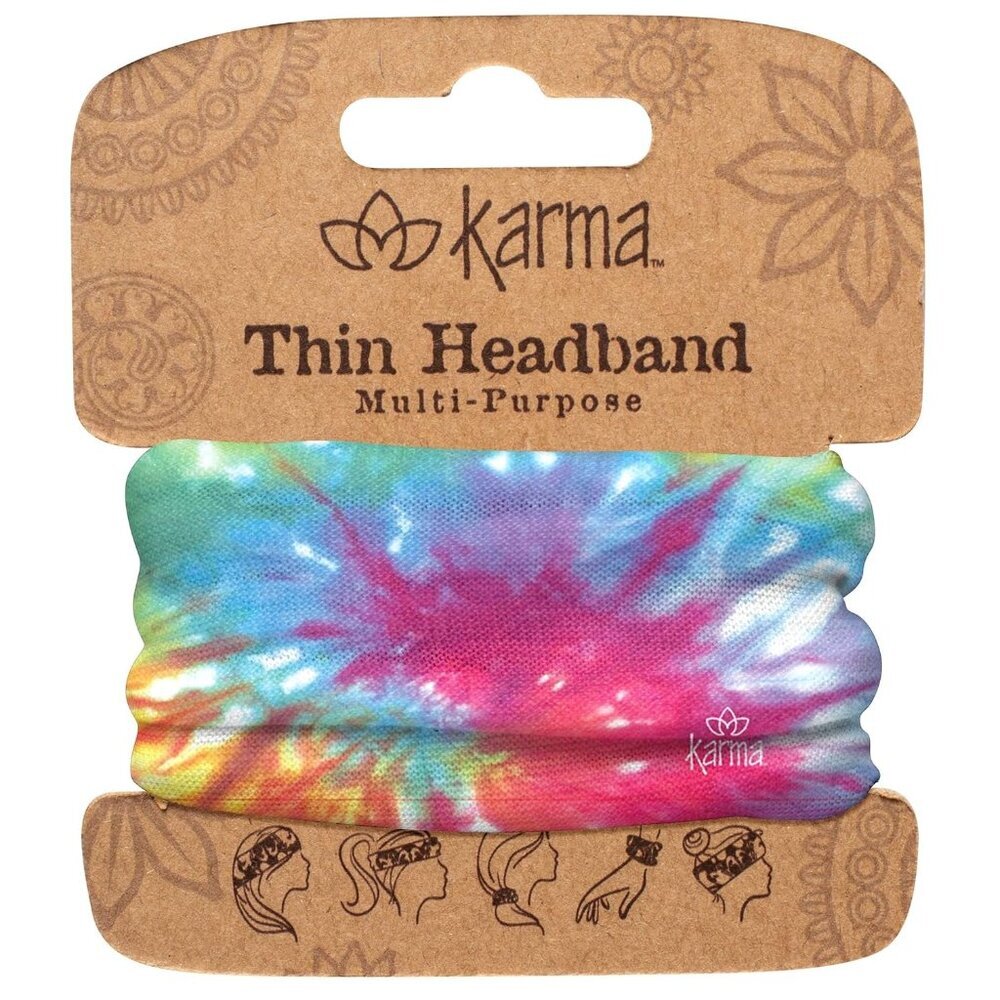 Gifts Thin Headband, Rainbow Tie Dye